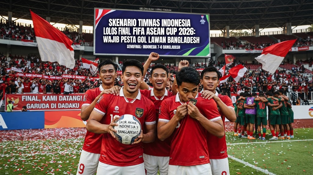 Skenario Timnas Indonesia Lolos Final FIFA ASEAN Cup 2026: Wajib Pesta Gol Lawan Bangladesh