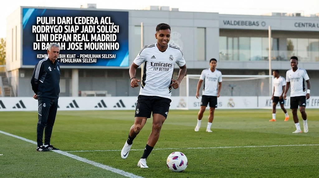 Pulih dari Cedera ACL, Rodrygo Siap Jadi Solusi Lini Depan Real Madrid di Bawah Jose Mourinho