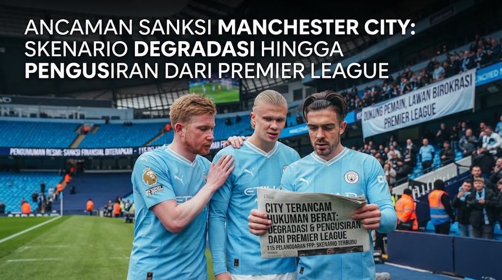 Ancaman Sanksi Manchester City: Skenario Degradasi hingga Pengusiran dari Premier League