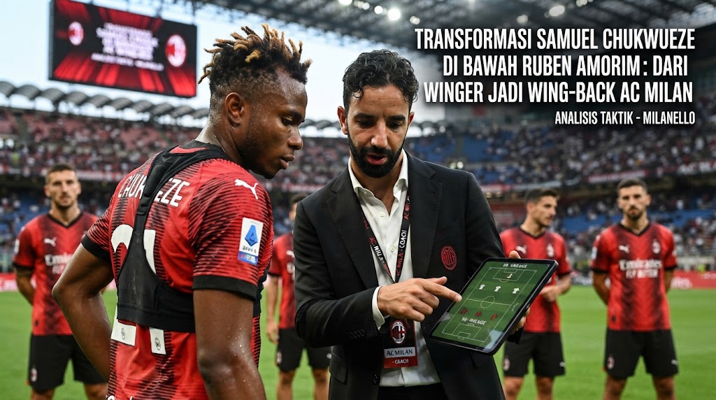 Transformasi Samuel Chukwueze di Bawah Ruben Amorim: Dari Winger Jadi Wing-Back AC Milan