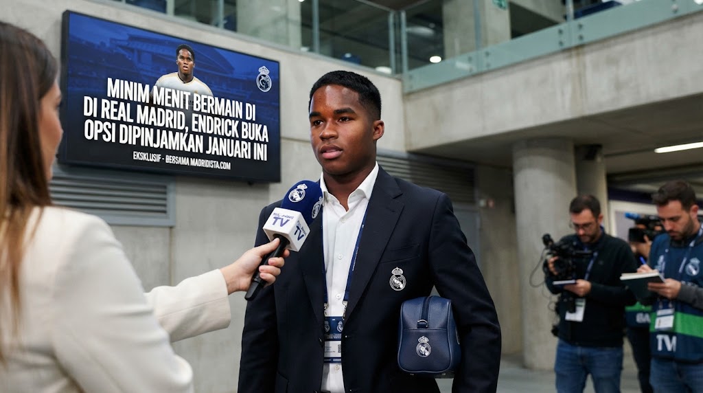 Minim Menit Bermain di Real Madrid, Endrick Buka Opsi Dipinjamkan Januari Ini