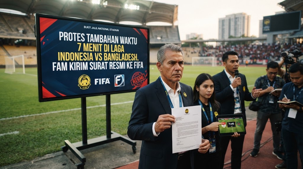 Protes Tambahan Waktu 7 Menit di Laga Indonesia vs Bangladesh, FAM Kirim Surat Resmi ke FIFA