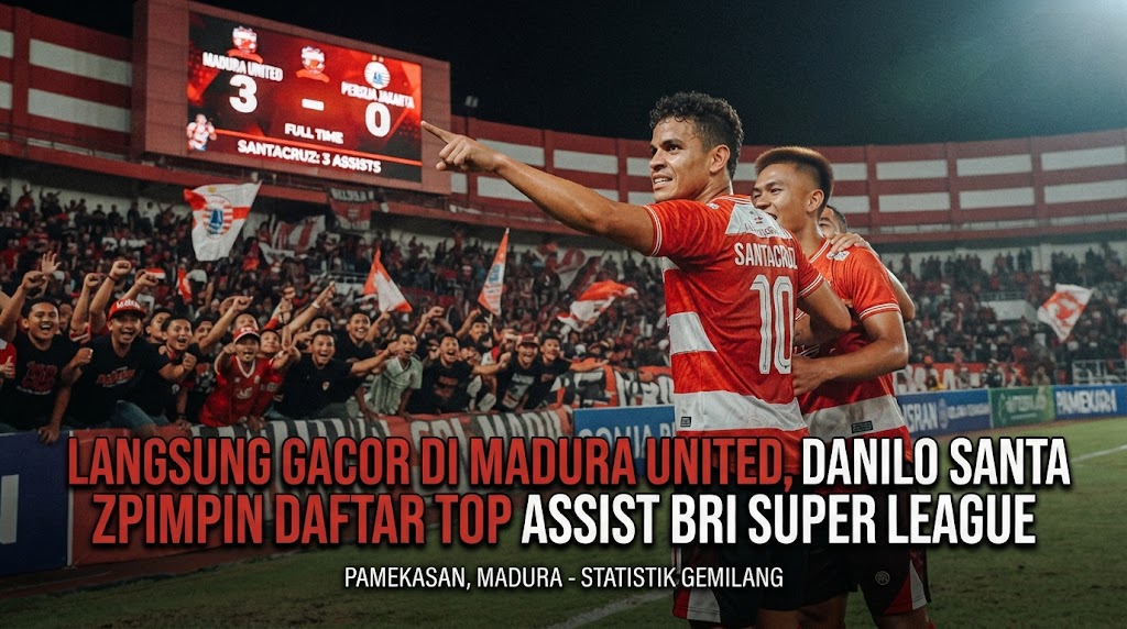 Langsung Gacor di Madura United, Danilo Santacruz Pimpin Daftar Top Assist BRI Super League