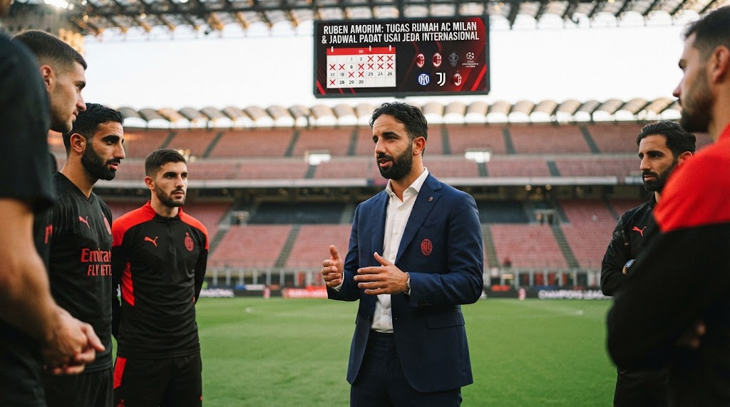 Ruben Amorim Soroti Jadwal Padat dan Tugas Rumah AC Milan Usai Jeda Internasional