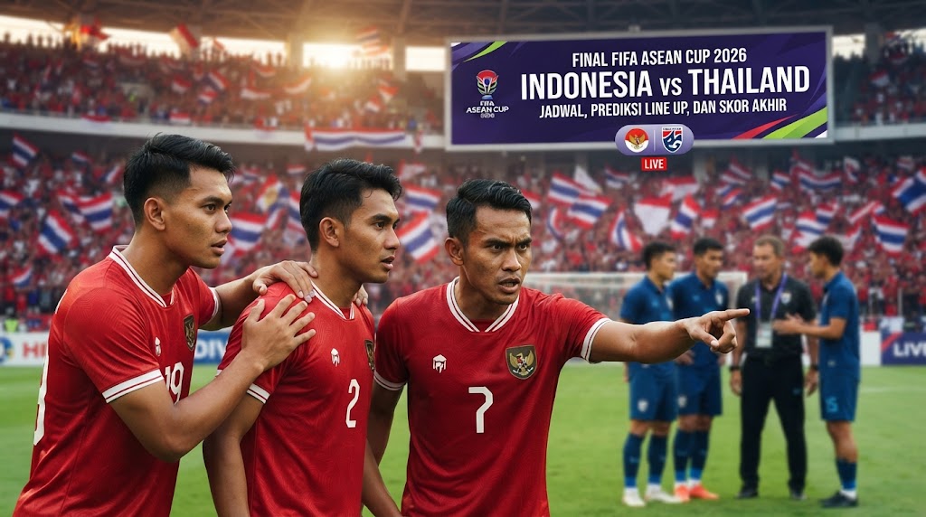 Final FIFA ASEAN Cup 2026 Indonesia vs Thailand: Jadwal, Prediksi Line Up, dan Skor Akhir