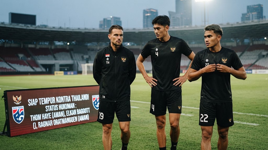 Siap Tempur Kontra Thailand! Ini Status Hukuman Thom Haye, Elkan Baggott, & Ragnar Oratmangoen