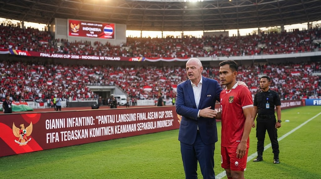 Pantau Langsung Final ASEAN Cup 2026 di SUGBK, Gianni Infantino Tegaskan Komitmen Keamanan Sepak Bola Indonesia