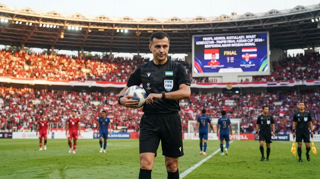 Profil Akhrol Riskullaev, Wasit Uzbekistan Berpengalaman Internasional yang Pimpin Final ASEAN Cup 2026