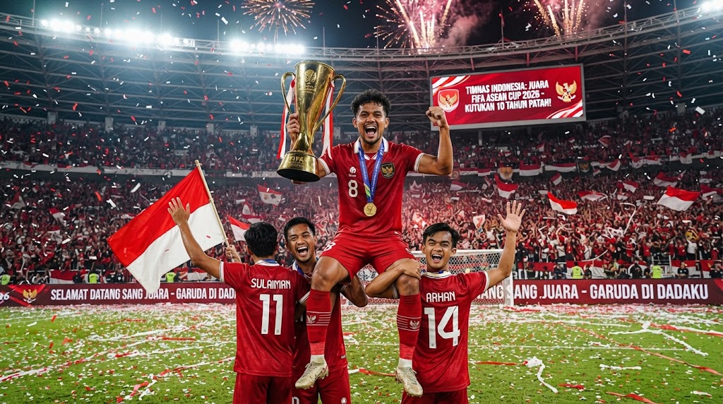 Kutukan 10 Tahun dan Dahaga Gelar di SUGBK Resmi Patah! Indonesia Kampiun FIFA ASEAN Cup 2026