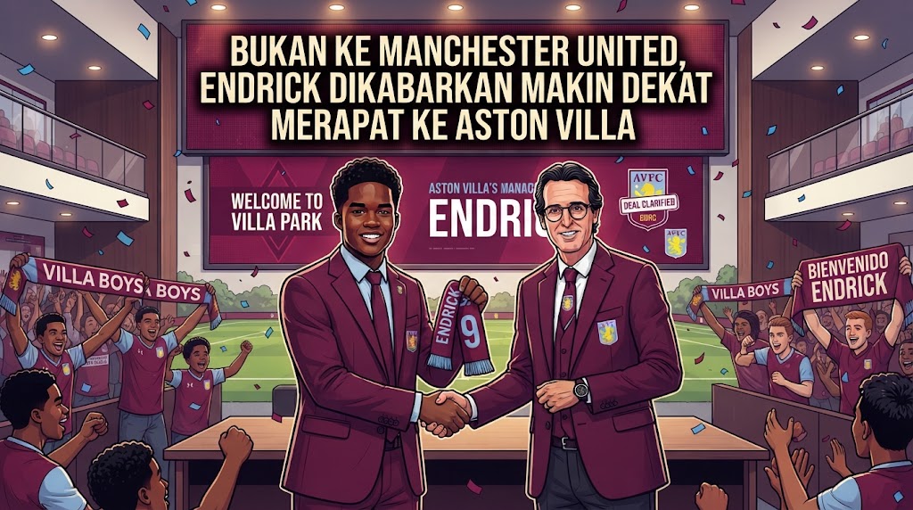 Bukan ke Manchester United, Endrick Dikabarkan Makin Dekat Merapat ke Aston Villa