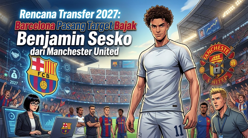 Rencana Transfer 2027: Barcelona Pasang Target Bajak Benjamin Sesko dari Manchester United