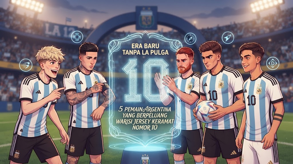 Era Baru Tanpa La Pulga: 5 Pemain Argentina yang Berpeluang Warisi Jersey Keramat Nomor 10 Lionel Messi