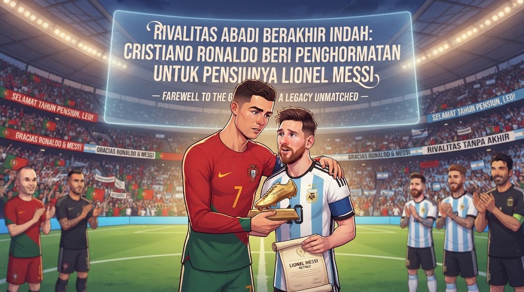 Rivalitas Abadi Berakhir Indah: Cristiano Ronaldo Beri Penghormatan Emosional untuk Pensiunya Lionel Messi