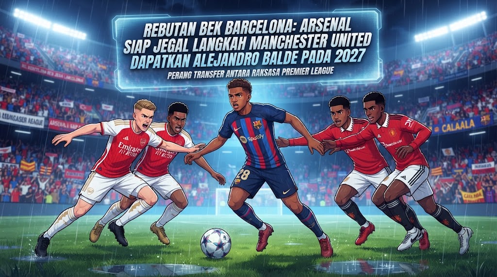 Rebutan Bek Barcelona: Arsenal Siap Jegal Langkah Manchester United Dapatkan Alejandro Balde pada 2027