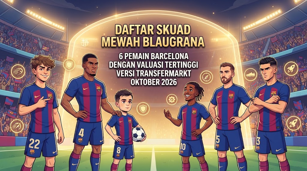 Daftar Skuad Mewah Blaugrana: 6 Pemain Barcelona dengan Valuasi Tertinggi Versi Transfermarkt Oktober 2026