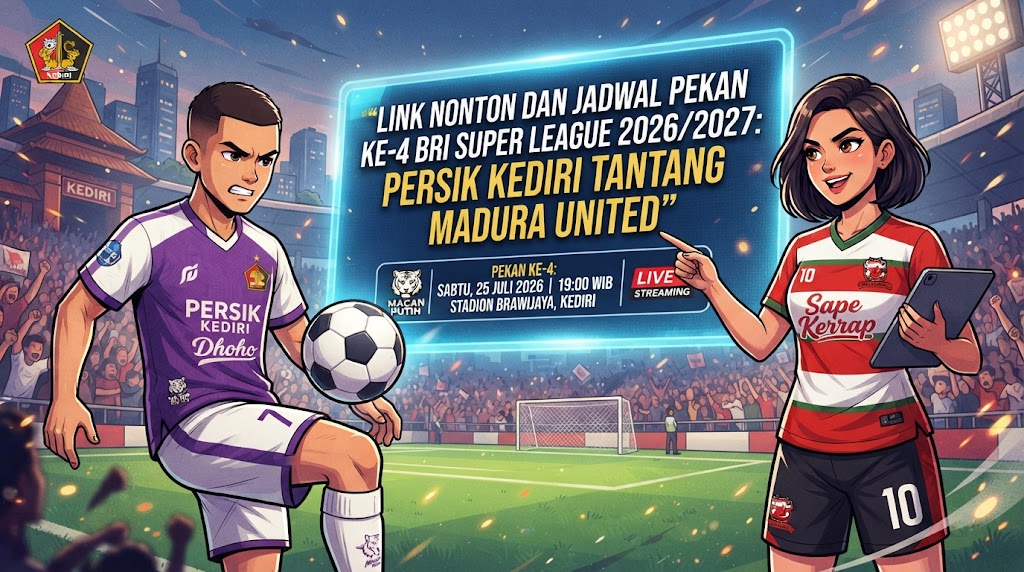 Jadwal dan Link Live Streaming BRI Super League 2026/2027: Persik Kediri vs Madura United Sore Ini