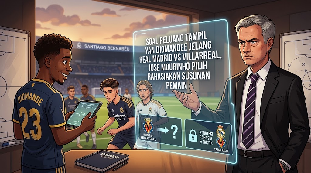 Soal Peluang Tampil Yan Diomande Jelang Real Madrid vs Villarreal, Jose Mourinho Pilih Rahasiakan Susunan Pemain