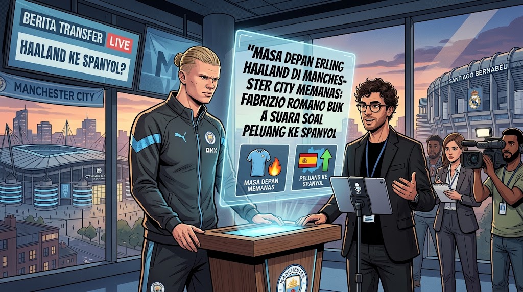 Masa Depan Erling Haaland di Manchester City Memanas: Fabrizio Romano Buka Suara Soal Peluang ke Spanyol