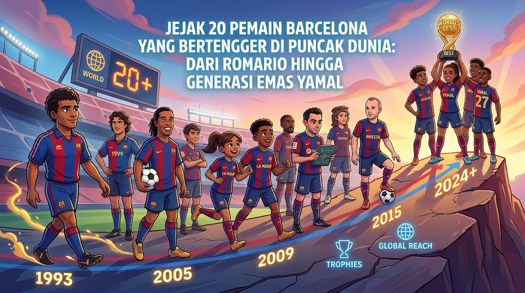 Jejak 20 Pemain Barcelona yang Bertengger di Puncak Dunia: Dari Romario hingga Generasi Emas Yamal