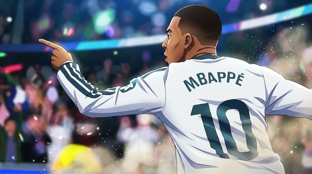 Borong 2 Gol dan Cetak Milestones 100 Gol, Mbappe Kegirangan Man City Kalahkan Barcelona
