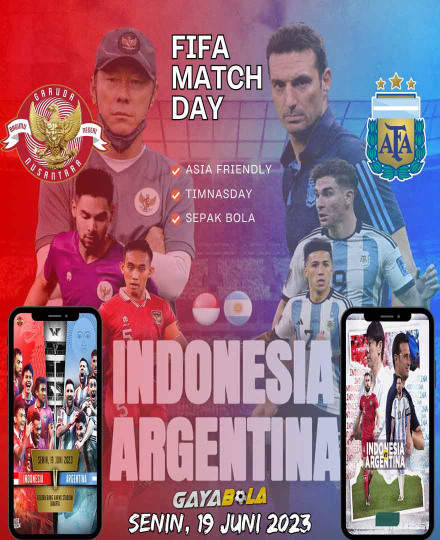Laga Fifa Matchday Indonesia Melawan Argentina 19 Juni 2023