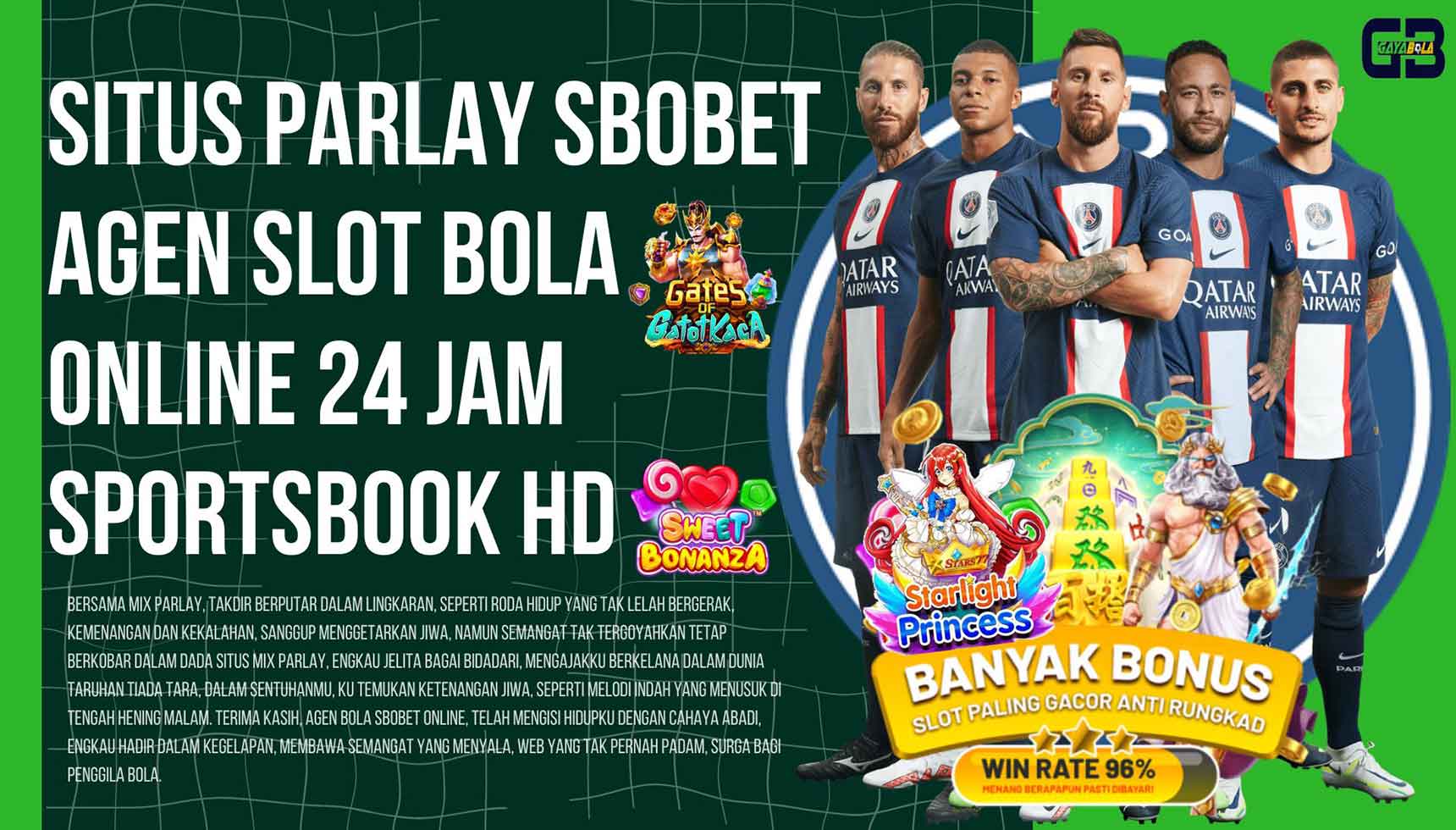 Situs Parlay Sbobet Agen Slot Bola Online 24 Jam SportsBook HD