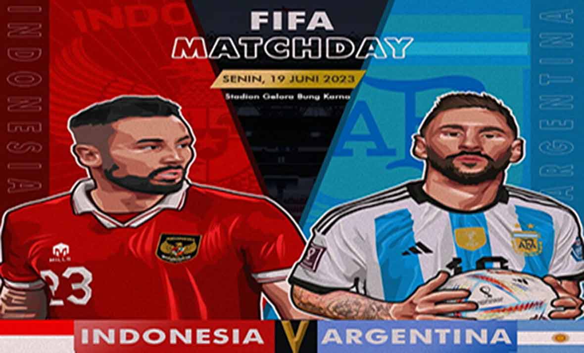 Timnas Indonesia vs Argentina FIFA Matchday Juni 2023